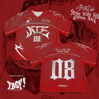 Camiseta de fútbol americano STRAY KIDS SKZ Merch Camisa Kpop Conjunto de concierto para STAY G23 Foto 1 de 4