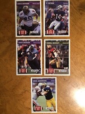 1992 Courtside Draft Pix Award Winners Set Detmer Emtman Buckley Huskies BYU FSU