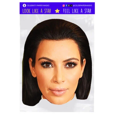 Kim Kardashian Mask Celebrity Face Masks Personality - Image 1 of 4