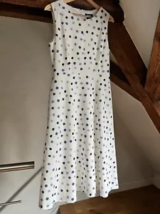 DKNY White Polka Dot Skater Dress Size S/36. IT HAS POCKETS - Bild 1 von 4