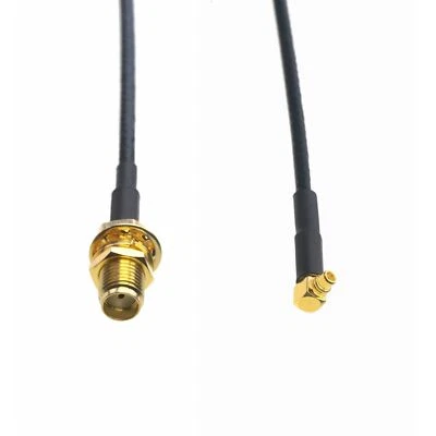 RF Cable MMCX male RA to SMA Female nut bulkhead RG316 6"~10FT FPV GPS antenna - Image 1 of 4