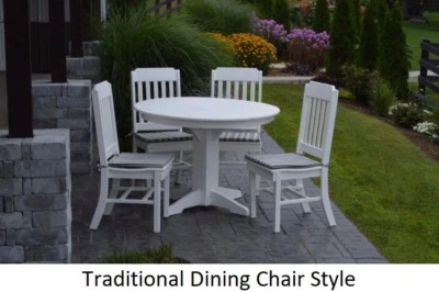 A&L Furniture Co. Amish-Made Poly 5pc Dining Set - Table & Traditional Chairs - Image 1 of 2
