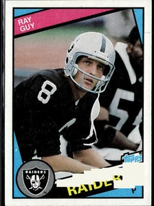 1984 Topps #107a Ray Guy - Imagen 1 de 2
