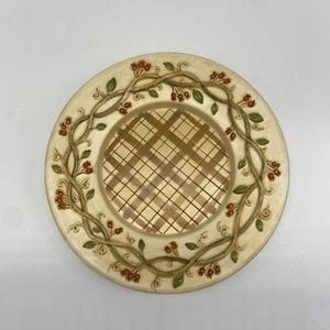 Robin Betterly Pumpkin Hill Candle Plate Rustic Farmhouse Fall Decor - Picture 1 of 4