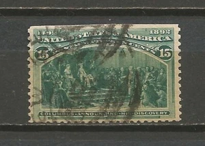 United States US 1892 Sc 238 15c Columbus America used - Picture 1 of 1