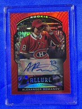 2020/21 UPPER DECK ALLURE ALEXANDER ROMANOV RED RAINBOW AUTO RC #XRC-AR  SSP