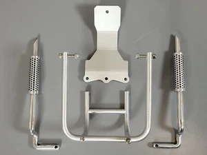 Aluminum Rear Bumper + Chassis Plate + Exhaust Tamiya RC1/10 Sand Scorcher Buggy - Picture 1 of 12
