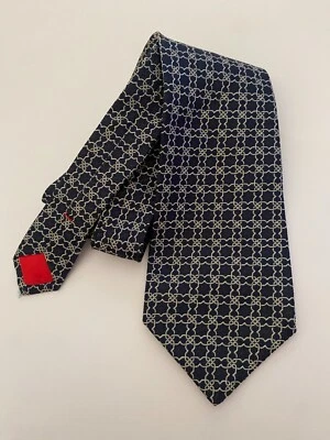 Gravata de seda Sulka 56x3,75" de largura. NOVA. FRANÇA. - Imagem 1 de 2