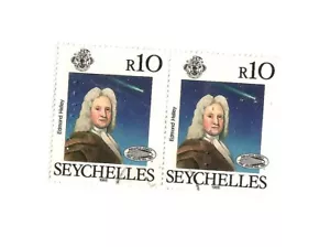 Seychelles 1986 10 rupias Edmund Hailey par usado fino - Imagen 1 de 1