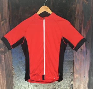 CANNONDALE Red Cycling Jersey, Full Zipper, Men's Size Medium - Picture 1 of 9