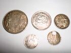 - Australia - 5 Silver (Pre-Decimal)Coins - Florin,Shilling,6P & 3Px2 -1943 -Vf