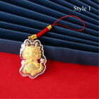Dragon Year Keychain Gold Foil Pendant Mobile Lucky Pendant Bag Decor Cartoon