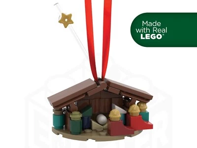 Nativity Scene Christmas Ornament | Made with 100% Genuine LEGO - Image 1 of 4