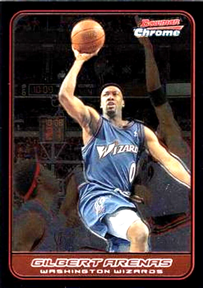 Bowman Chrome #1 Gilbert Arenas Washington Wizards 2006-07 Foto 1 de 1