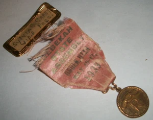 1939 Rebekah Assembly Ogden Utah ribbon and medal ODD FELLOWS - Picture 1 of 3