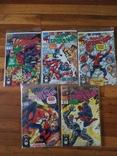 MARVEL COMICS LOT Of 5 WEB  SPIDER-MAN #74,75,76,78 and 80 (1991)