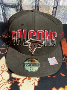 Atlanta Falcons Draft 2013 New Era Flip Under Visor 59Fifty Cap Hat Sz 7 7/8 NEW - Picture 1 of 5