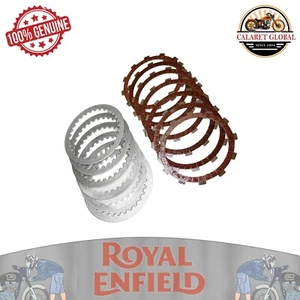 KIT EMBRAGUE FRICCIÓN Y PLACA LISA-UCE PARA ROYAL ENFIELD CLASSIC 500 BULLET 500 - Imagen 1 de 4