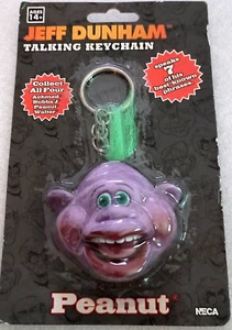 NECA Jeff Dunham Peanut Talking Key Chain New NOS Sealed MOC 2012 Needs Battery - Picture 1 of 7