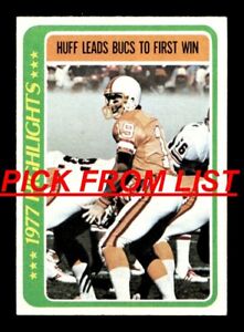 1978 Topps Football 1-254 EX+/EX-MT+ Pick From List All PICTURED