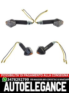 ⭐Juego de luces intermitentes LED universales de carbono para motocicleta RUBY - Imagen 1 de 4
