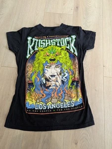 Collectible KushStock T Shirt Small Women's Los Angeles Marijuana Hemp Festival - Picture 1 of 7