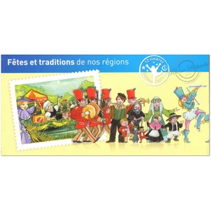 CARNET FRANCE BC566 DE 12 TIMBRES POUR AFFRANCHIR "FETES ET TRADITIONS DE NOS RE - Imagen 1 de 7