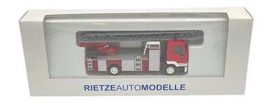 Rietze Iveco Eurofire Feuerwehr DLK 23-12 H0 1:87 mit OVP Drehleiter - Bild 1 von 3