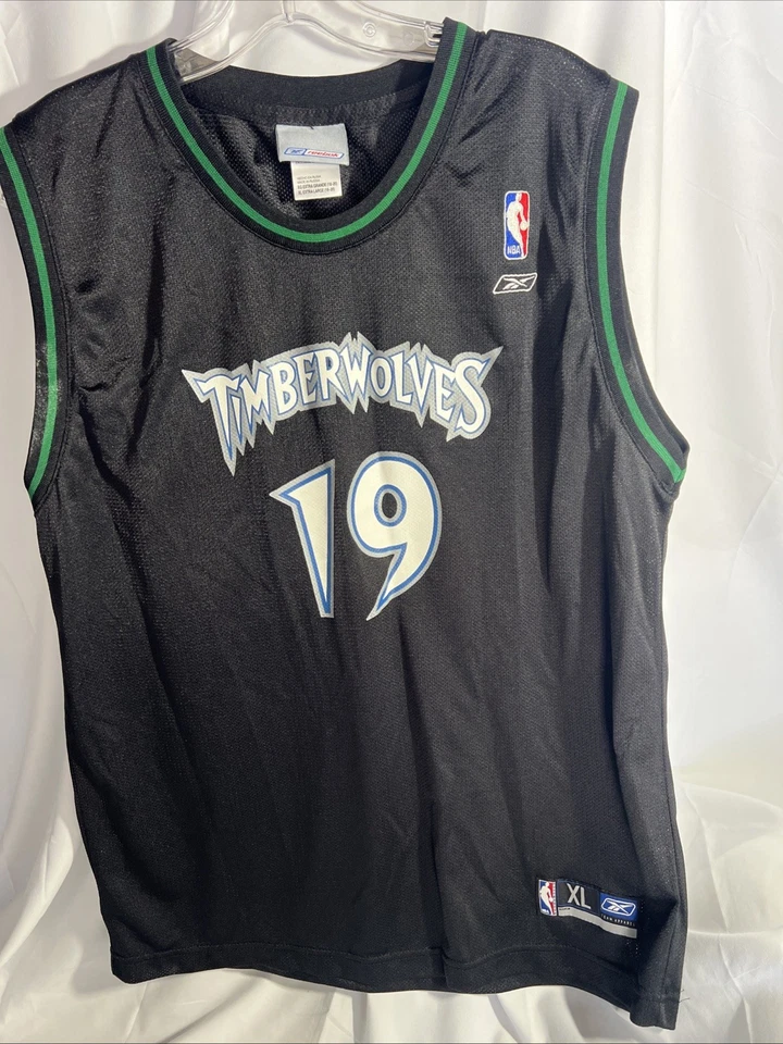 Reebok Minnesota Timberwolves Sam Cassell Jersey Size XL Black - Image 1 of 4