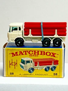 Matchbox No. 58 D.A.F. Girder Truck with Original Box, Nice - Picture 1 of 15