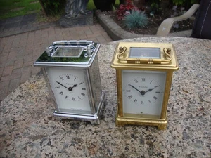 FRENCH Bayard 2 carriage clocks working with key - Picture 1 of 10