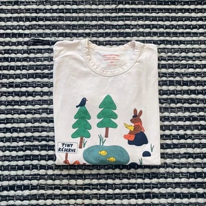 Tiny Cottons Unisex Tiny Reserve Woods Ivory Long Sleeve Top Shirt 10Y - Picture 1 of 6