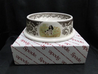 Spode Woodland Hunting Dogs: NEW Dog / Pet Bowl (s), 7 3/4" x 2 1/2", Box - Image 1 of 4
