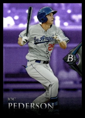 2014 Bowman Platinum Chrome Prospects Purple Refractor #BPCP19 Joc Pederson - Image 1 of 2
