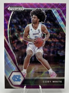 Selecciones de draft Panini Prizm 2021 Purple Wave #35 Coby White - Tacones alquitranados UNC - Imagen 1 de 2