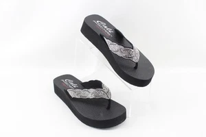 Sandali neri in schiuma yoga taglia 8 donna Skechers Vinyasa Happy Pearl 119196 - Foto 1 di 7