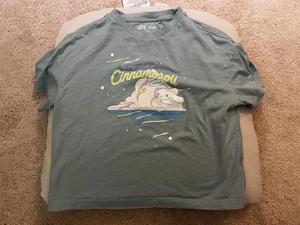 Uniqlo T-Shirt Kids 11-12 Blue Sanrio Cinnamoroll Tee Shirt Crew Neck Shirt Top - Picture 1 of 3