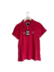 Crew Clothing NWT Cotton Polo Shirt Tennis Rothesay Classic 2024 Graphic Size 8 - Picture 1 of 6