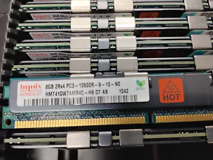 Lot of 2 8GB R2X4 PC3-10600R DIMM HYNIX HMT41GW7AMR4C-H9 HYNIX Server - Picture 1 of 2