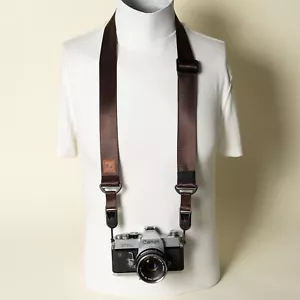 Chocolate Brown Adjustable Camera Strap 30-50" Peak Design Anchors 1.25" wide - Picture 1 of 9
