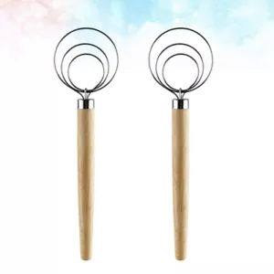 Batidor batidor de masa batidor de huevos bobina de acero de 2 piezas - Imagen 1 de 11