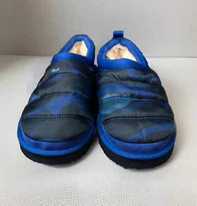 Size 10 Ugg Mens Tasman LTA Cali Topo 3M Thinsulate In Blue Camo Ocean - Picture 1 of 8