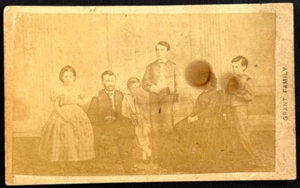 US Civil War Union General Ulysses S Grant Family cdv photo president - Picture 1 of 6
