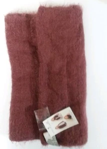 NWT Simply Noelle Cranberry with Goldtone Buttons Convertible Knit Scarf/Shawl - Picture 1 of 6