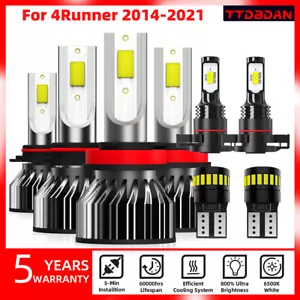 LED Headlight License Plate Fog Light Bulb Tailgate For Toyota 4Runner 2014-2021 - Picture 1 of 21
