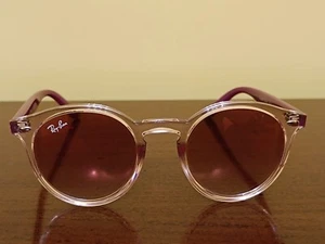 Occhiali Da Sole Ray-ban Bambina Rosa A Specchio - Foto 1 di 9