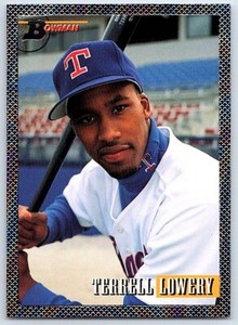 1993 Bowman Foil Terrell Lowery Rookie Texas Rangers #373