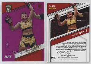 2023 Panini Chronicles UFC Elite Purple /49 Josiane Nunes #259 Rookie RC