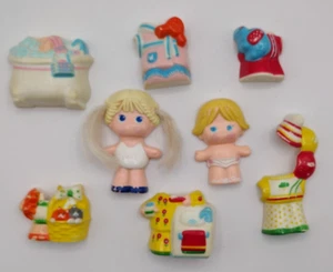 Vintage Dolly Pops Blonde Big Sister and Baby Doll 6 Outfits Knickerbocker 1979 - Picture 1 of 24