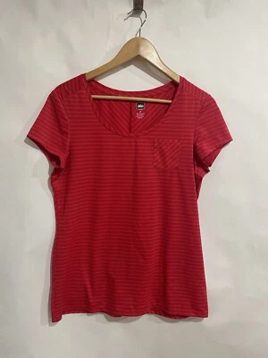Camisa para mujer Rei roja a rayas talla M manga corta Foto 1 de 4